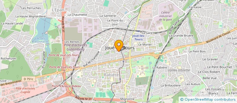 localisation de l'entreprise DES PIEDS ET DES MAINS 37 à JOUE-LES-TOURS