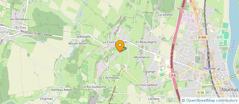 localisation de l'entreprise DES PIEDS ET DES MAINS  TOURNUS