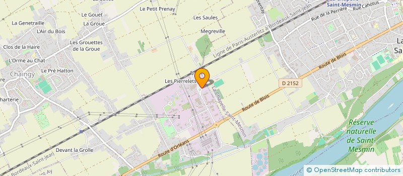 localisation de l'entreprise DES PIERRELETS CHAINGY à CHAINGY