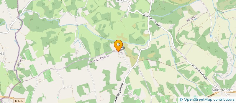 localisation de l'entreprise DES PIERRES  SERIGNAC