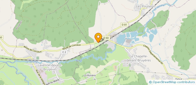 localisation de l'entreprise DES PINASSES  LA CHAPELLE-DEVANT-BRUYERES