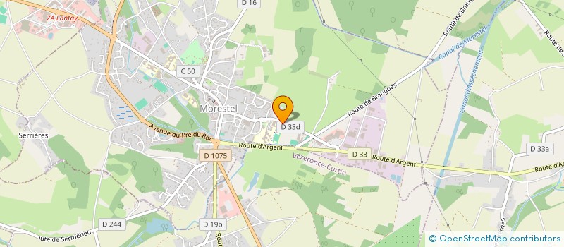 localisation de l'entreprise DES PINCAUX  MORESTEL