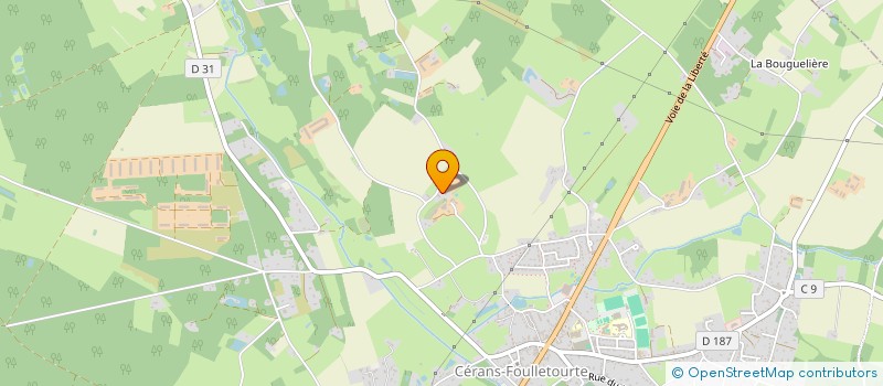 localisation de l'entreprise DES PINS à CERANS FOULLETOURTE