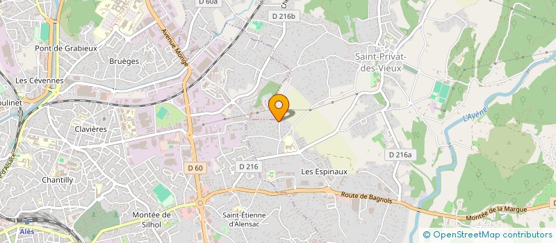 localisation de l'entreprise DES PINS  SAINT-PRIVAT-DES-VIEUX