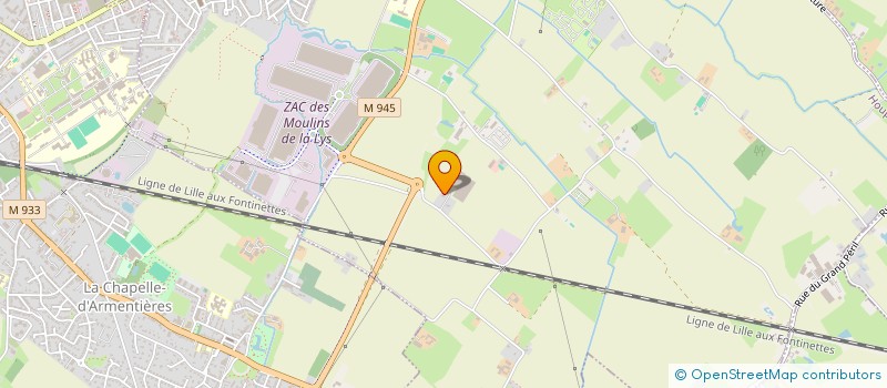 localisation de l'entreprise DES PINS  HOUPLINES