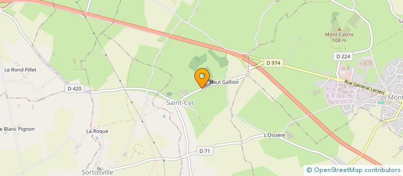 localisation de l'entreprise DES PINS DE SURTAIN à SAINT-CYR