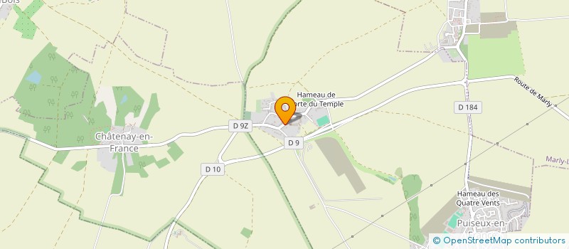 localisation de l'entreprise DES PIVOINES  PUISEUX-EN-FRANCE