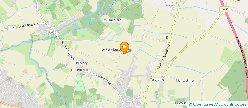 localisation de l'entreprise DES PLACETS  LOIRE-AUTHION