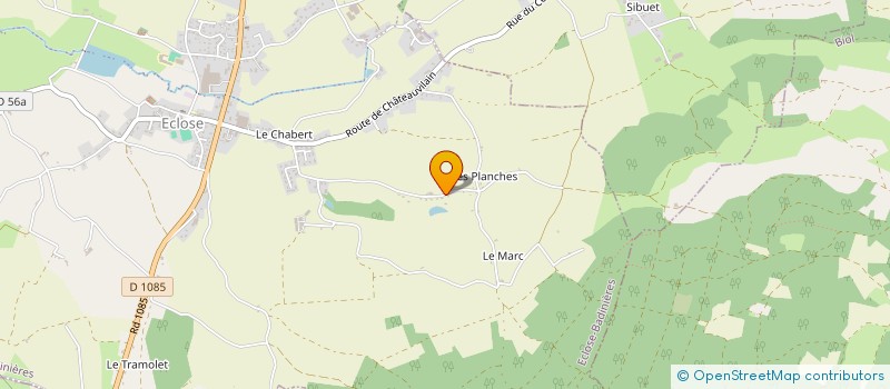 localisation de l'entreprise DES PLANCHES  SAINT-JEAN-DE-BOURNAY