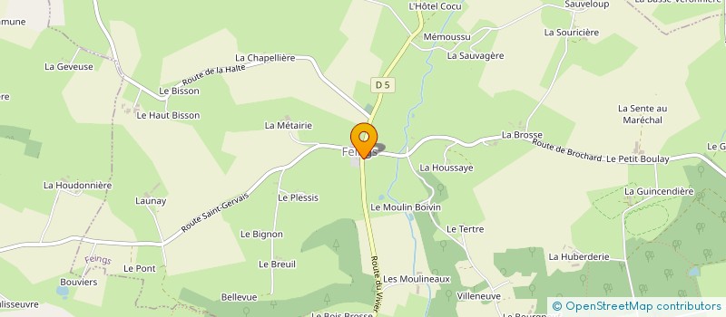 localisation de l'entreprise DES PLANCHES SUR L'HERBE à FEINGS