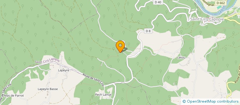 localisation de l'entreprise DES PLANS SUR LA GUINGUETTE  SAINT-CIRQ-LAPOPIE