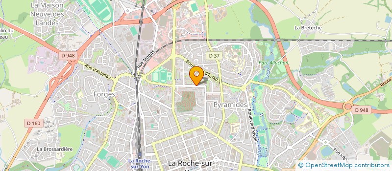 localisation de l'entreprise DES PLANTS SUR LA COMETE à LA ROCHE-SUR-YON