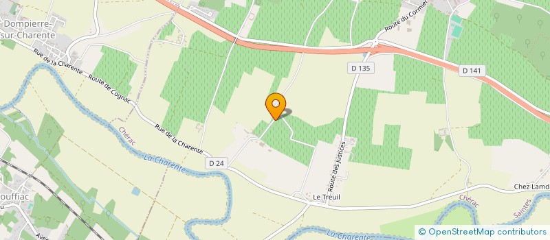 localisation de l'entreprise DES PLATANES à CHERAC