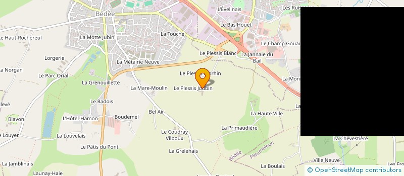 localisation de l'entreprise DES PLESSIS  BEDEE