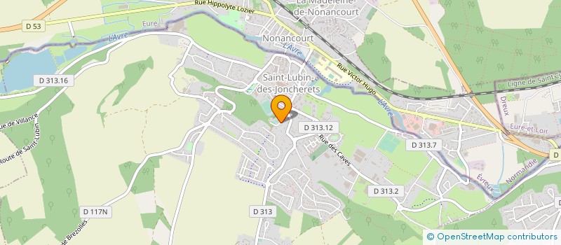 localisation de l'entreprise DES PLUMES & DES COULEURS - ASSOCIATION DE LETTRES ET D'ARTS PLASTIQUES à SAINT-LUBIN-DES-JONCHERETS