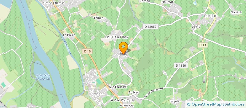 localisation de l'entreprise DES PLUMES ET DES GALETS  LIBOURNE