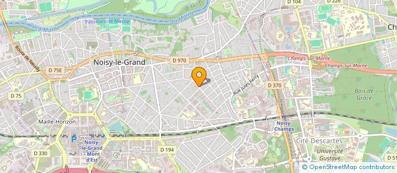 localisation de l'entreprise DES PLUMES POUR DES MAUX ( DPDM )  NOISY-LE-GRAND