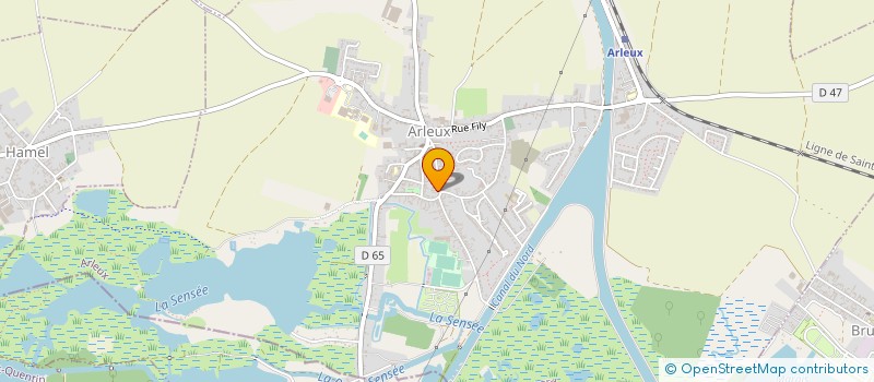 localisation de l'entreprise DES POILUS  ARLEUX