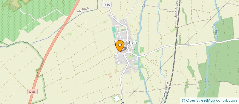 localisation de l'entreprise DES POIRIERS  COLMAR