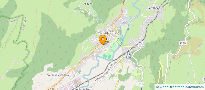 localisation de l'entreprise DES POITES à VIC-SUR-CERE