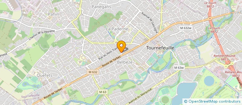localisation de l'entreprise DES POMMES A LA PAGE à TOURNEFEUILLE