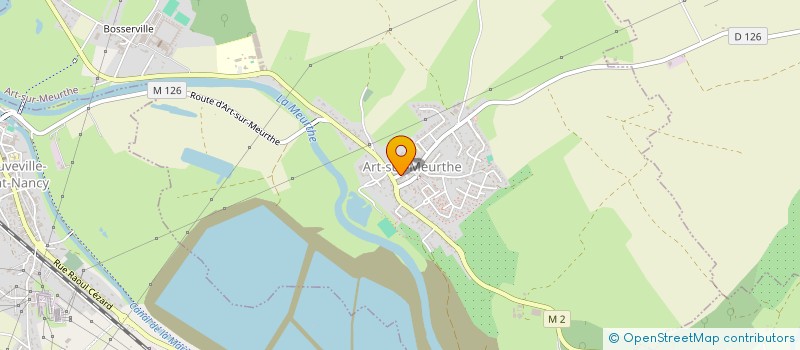 localisation de l'entreprise DES POMMIERS  ART-SUR-MEURTHE