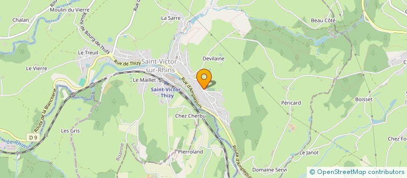 localisation de l'entreprise DES POSSIBLES  SAINT-VICTOR-SUR-RHINS