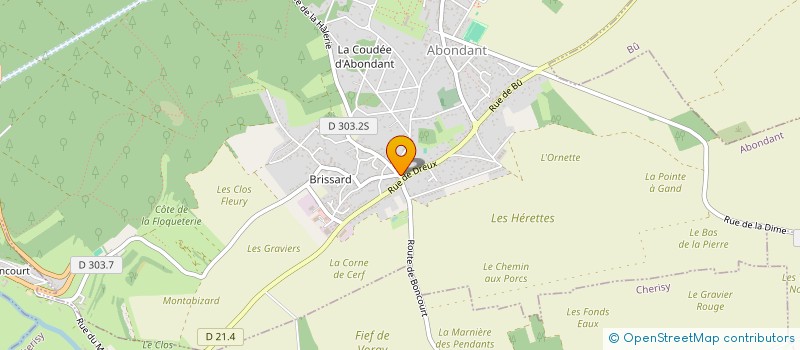 localisation de l'entreprise DES POTERIES à ABONDANT
