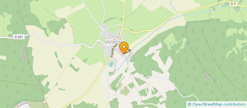 localisation de l'entreprise DES POTHEYS  ARBECEY