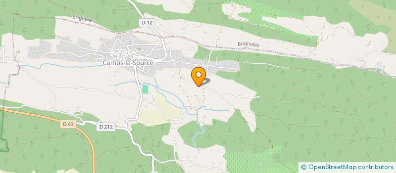 localisation de l'entreprise DES POTRON KINE  CAMPS-LA-SOURCE