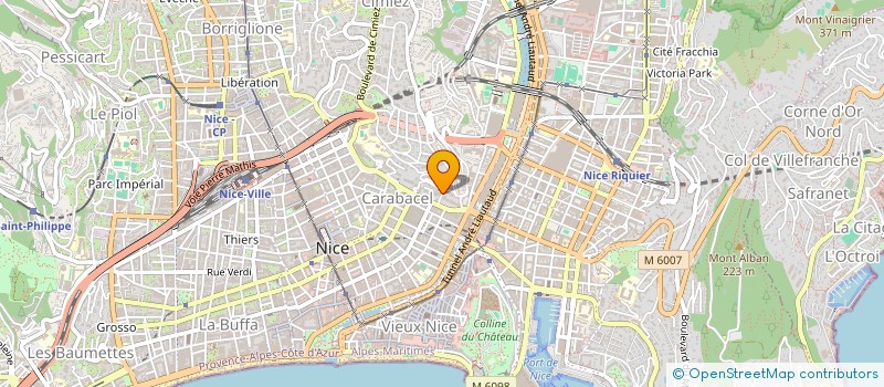 localisation de l'entreprise DES POULAINS  NICE