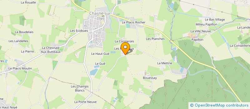 localisation de l'entreprise DES POUTEAUX  CHASNE-SUR-ILLET