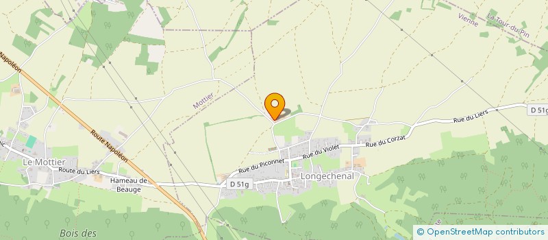 localisation de l'entreprise DES PRAIRIES  LONGECHENAL