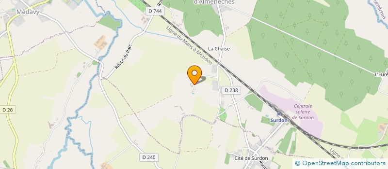 localisation de l'entreprise DES PRAIRIES NORMANDES à CHATEAU D ALMENECHES (LE)