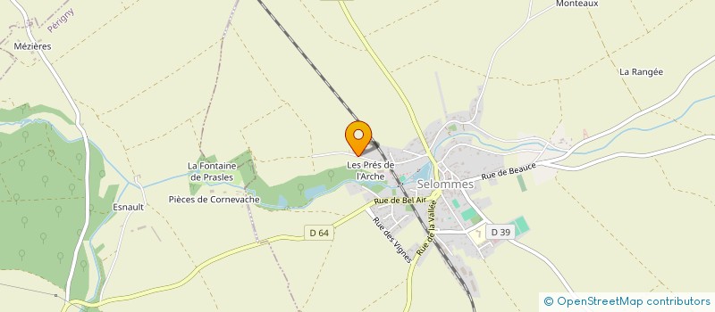 localisation de l'entreprise DES PRASLES  SELOMMES