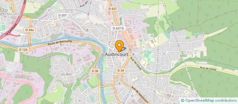 localisation de l'entreprise DES PRES  AUDINCOURT