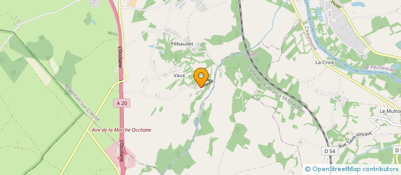 localisation de l'entreprise DES PRES DE VAUX à ARGENTON-SUR-CREUSE