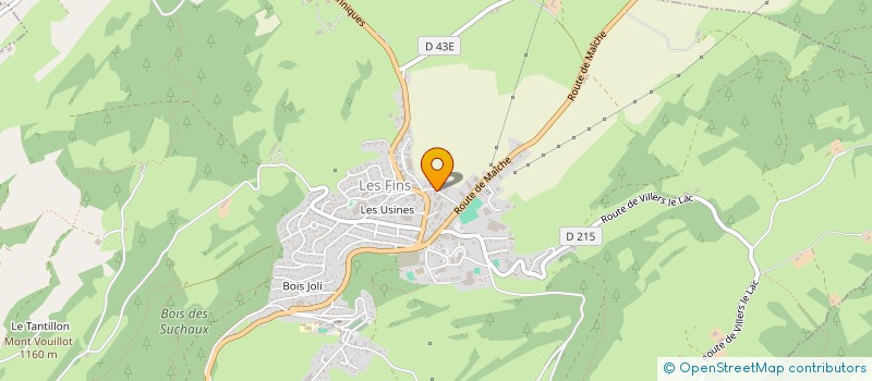 localisation de l'entreprise DES PRES MOUCHETS  LES FINS