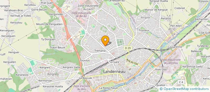 localisation de l'entreprise DES PRIMEVERES  LANDERNEAU