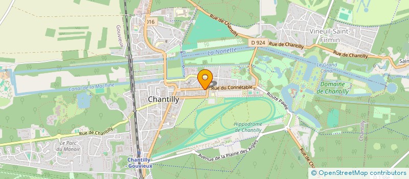 localisation de l'entreprise DES PRINCES  CHANTILLY