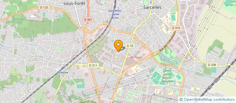 localisation de l'entreprise DES PRINCES à SARCELLES