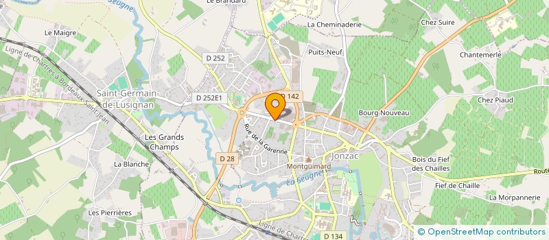 localisation de l'entreprise DES PRODUCTEURS DE SAINTONGE  JONZAC