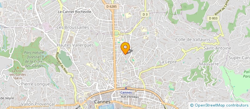 localisation de l'entreprise DES PROFESSIONNELS ET TECHNICIENS DE L EVENEMENTIEL à CANNES