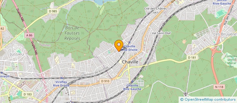 localisation de l'entreprise DES PROFONDEURS à CHAVILLE