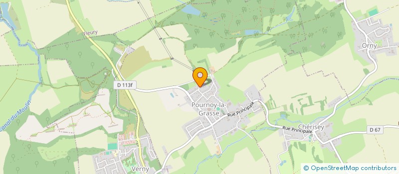 localisation de l'entreprise DES PRUNIERS  POURNOY-LA-GRASSE