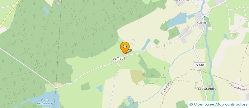 localisation de l'entreprise DES PUISEAUX  FAVERDINES