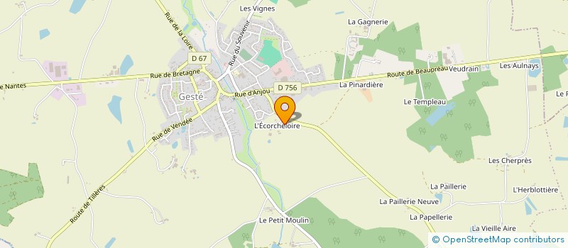 localisation de l'entreprise DES PUITS à BEAUPREAU-EN-MAUGES