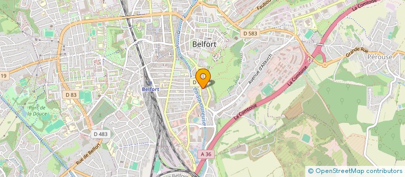 localisation de l'entreprise DES QUAIS à BELFORT