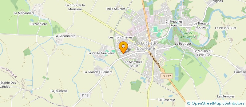 localisation de l'entreprise DES QUATR'OU  LES LUCS-SUR-BOULOGNE