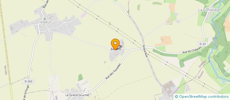 localisation de l'entreprise DES QUATRE PONTS à VIBEUF